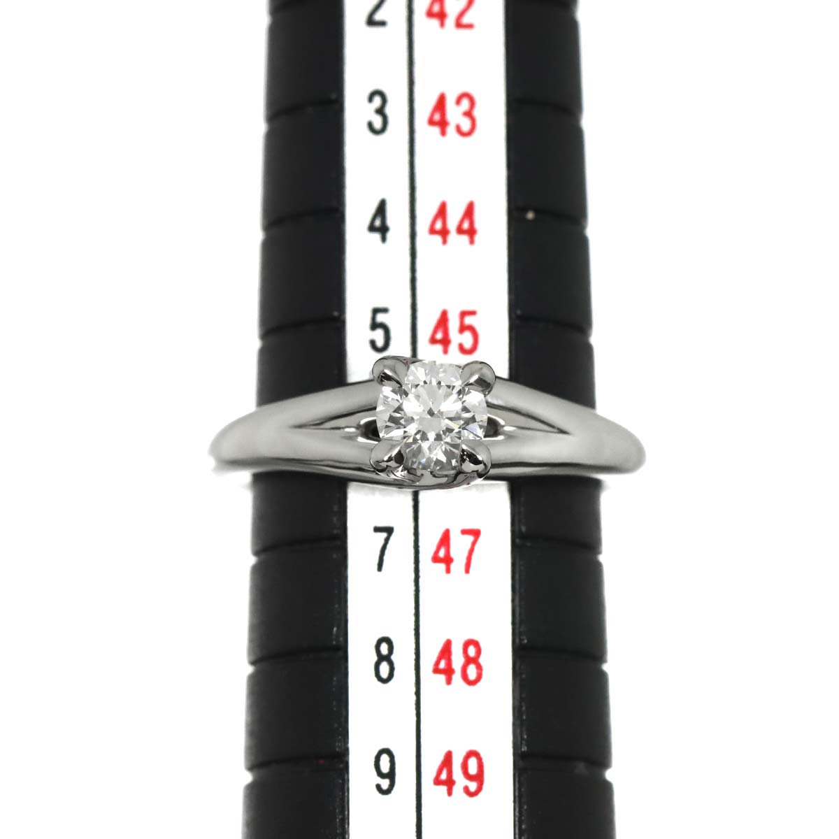 Liens Diamond 0.35ct D/VVS2/3EX Ring Pt size3.75(US)