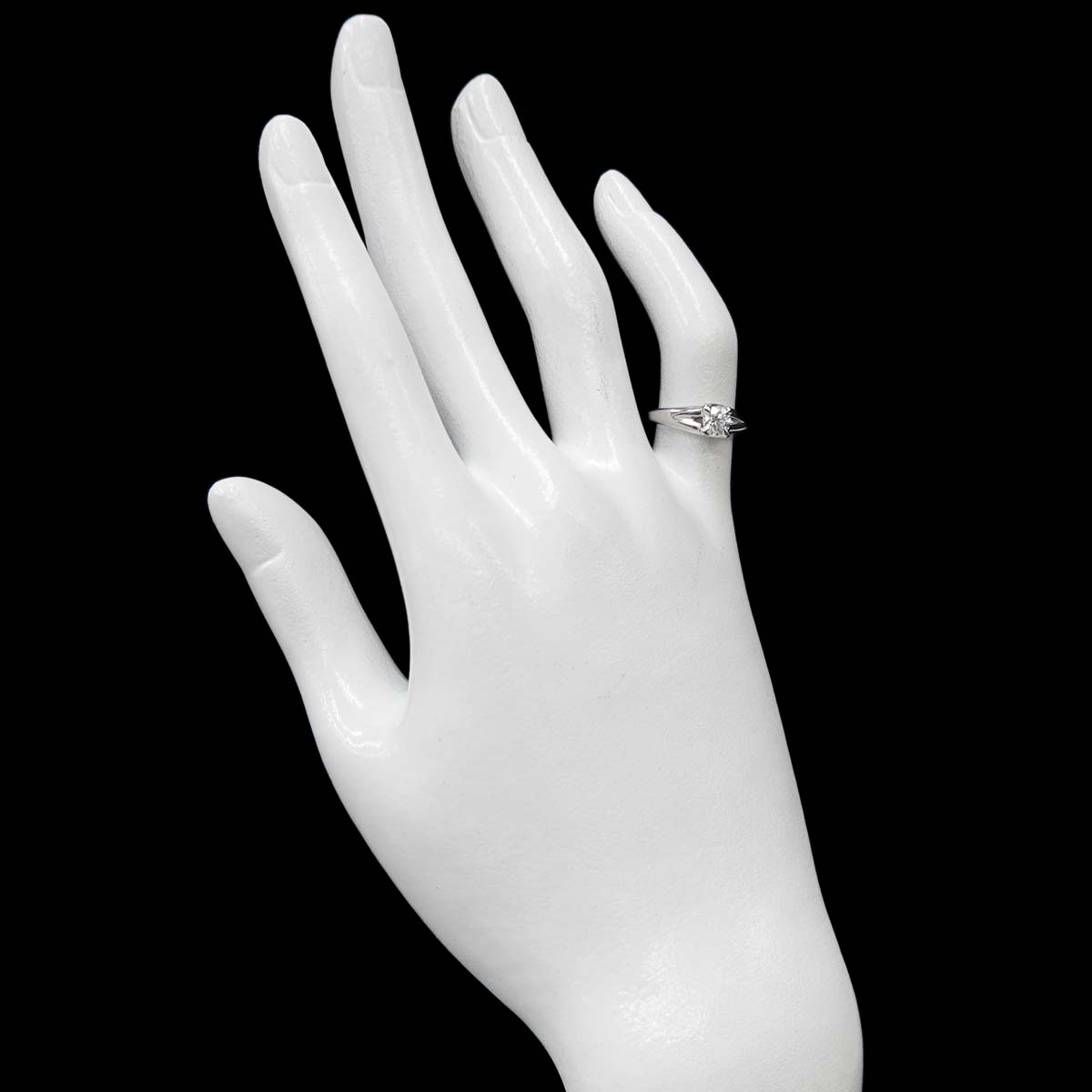 Liens Diamond 0.35ct D/VVS2/3EX Ring Pt size3.75(US)