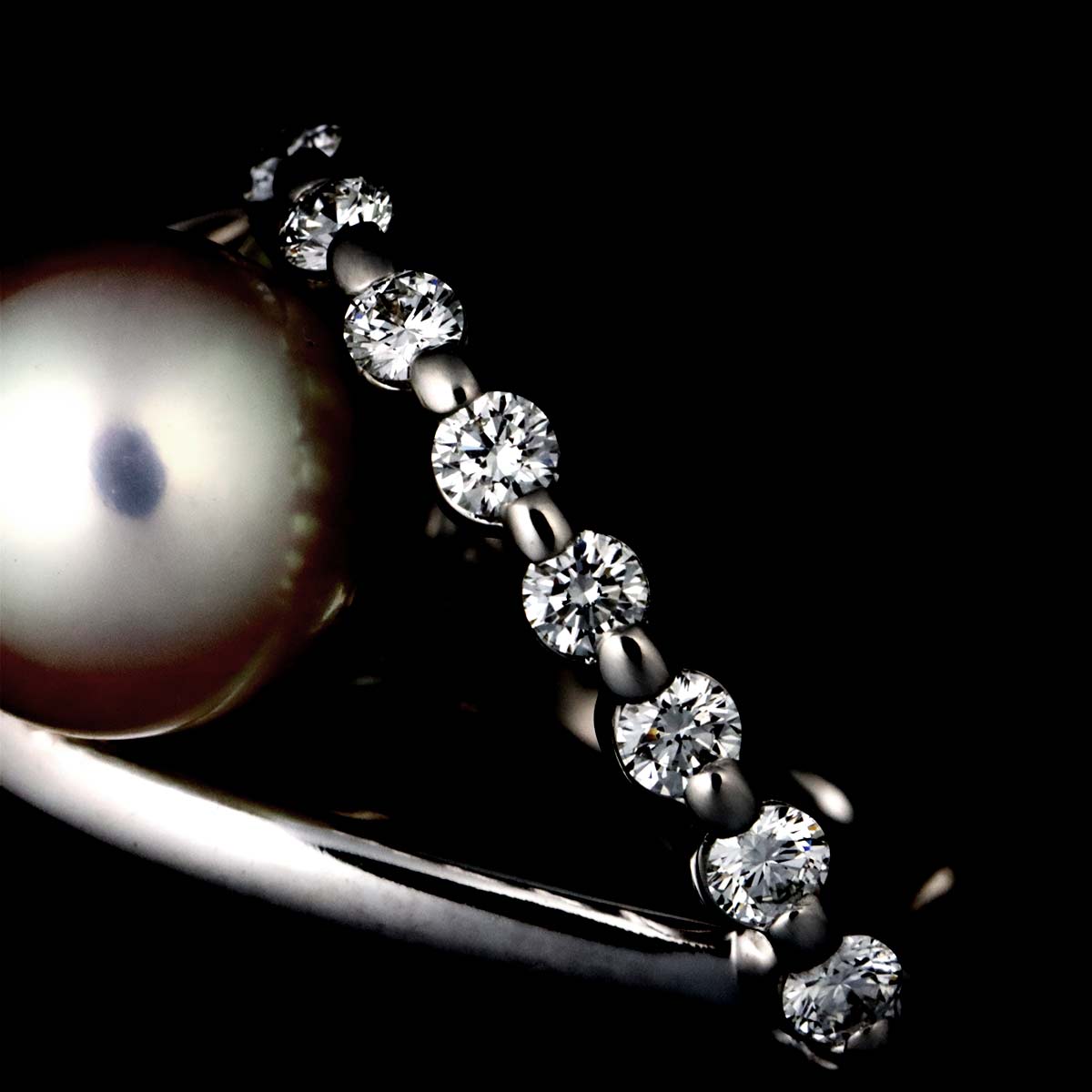 Akoya Pearl Diamond 0.13ct/0.13ct Earrings Clip on 18K WG 750