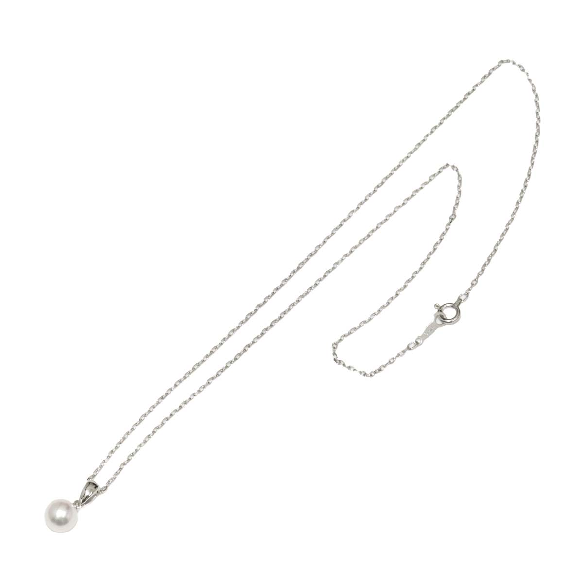 Akoya Pearl 6.8mm Necklace 18K White Gold 750