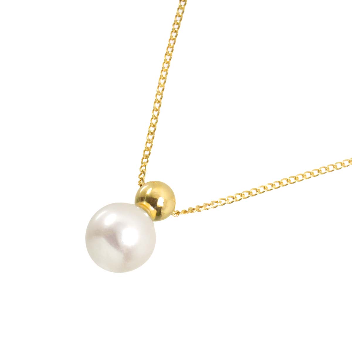 Akoya Pearl 6.8mm Necklace 18K YG 750