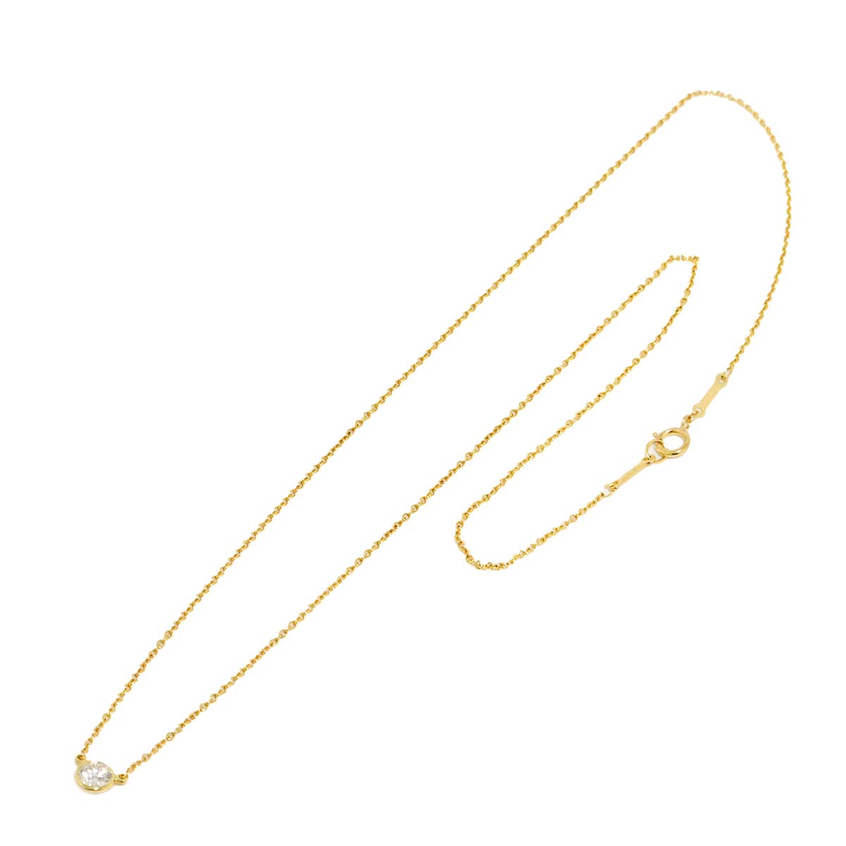 By The Yard Diamond 1P Necklace 18K Yellow Gold 750