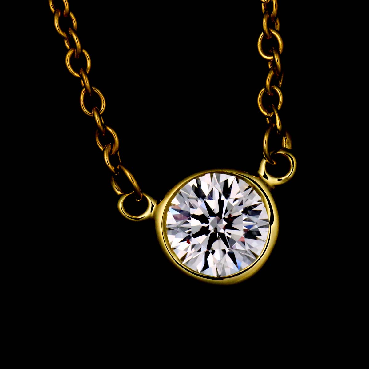 By The Yard Diamond 1P Necklace 18K Yellow Gold 750