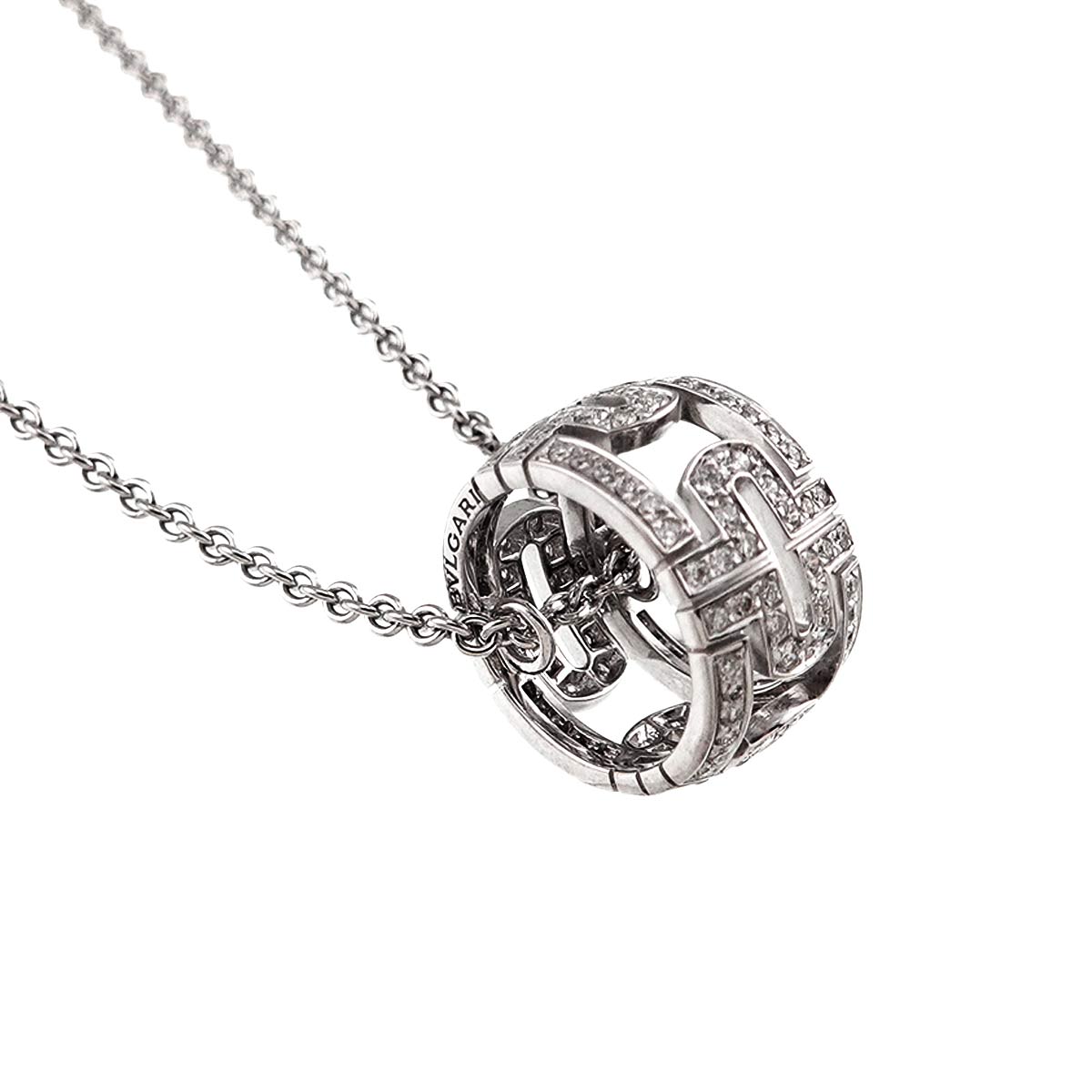 Parentesi Diamond Necklace 18K White Gold 750