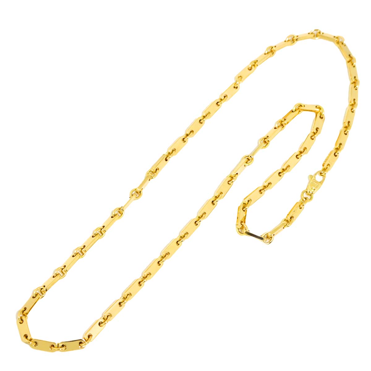 Figaro Necklace 18K YG Yellow Gold 750