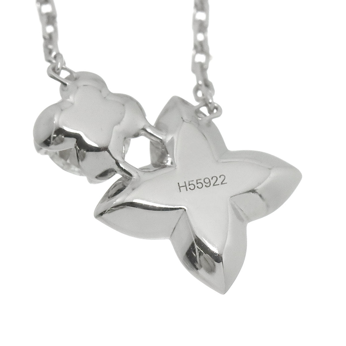 LV Diamond Necklace 18K WG 750