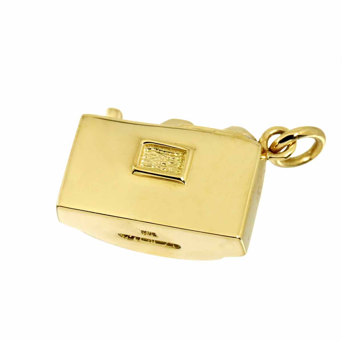 Camera Motif Diamond Pendant Top 18K YG WG 750