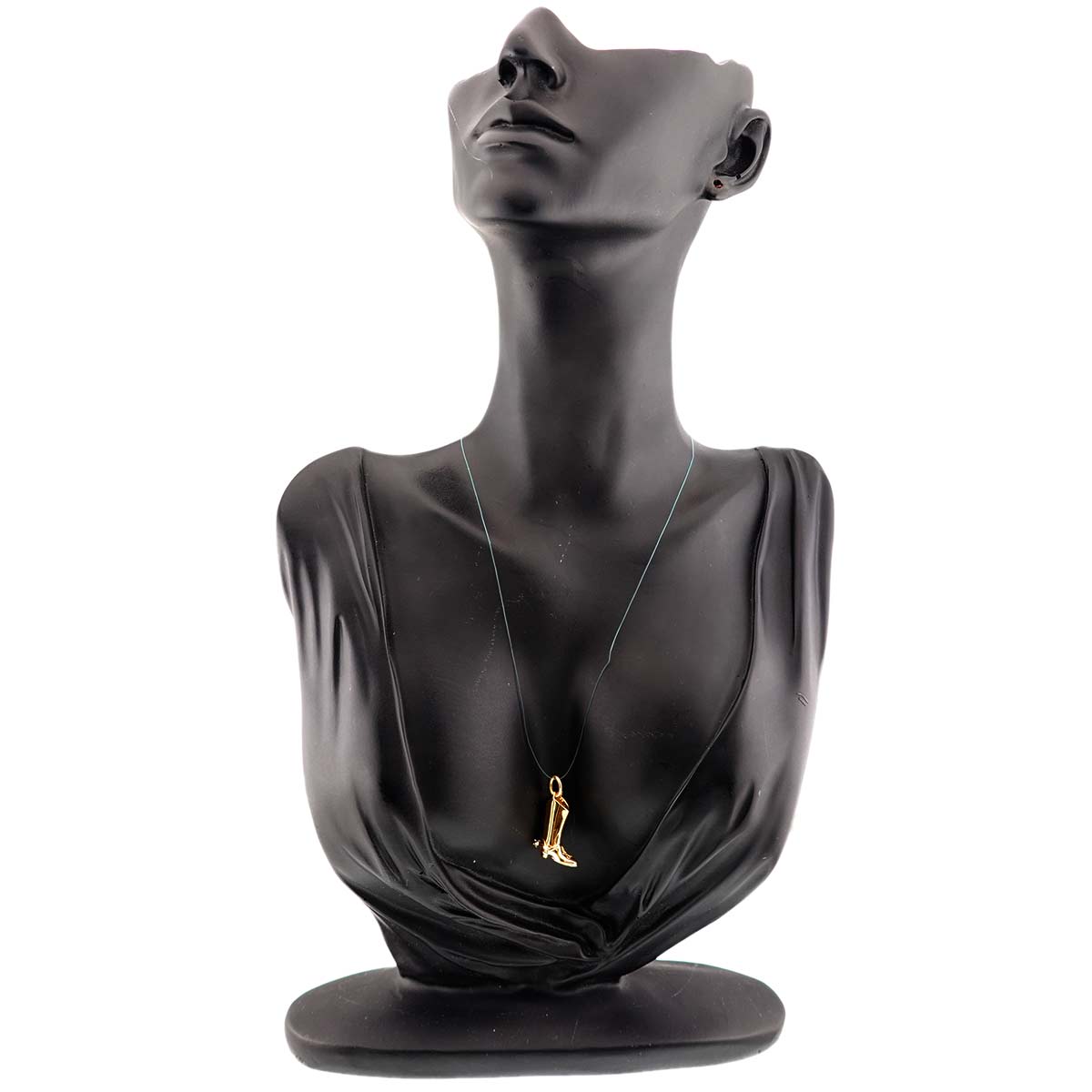 Western boots Motif Pendant Top 18K Yellow Gold 750