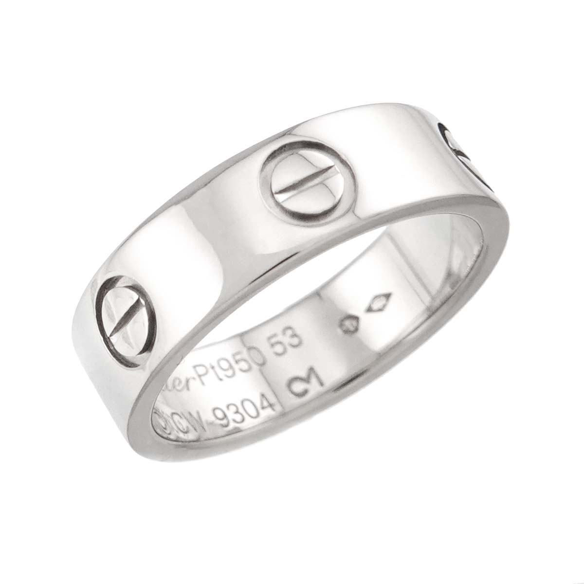 Love Ring Platinum Size53 6(US)