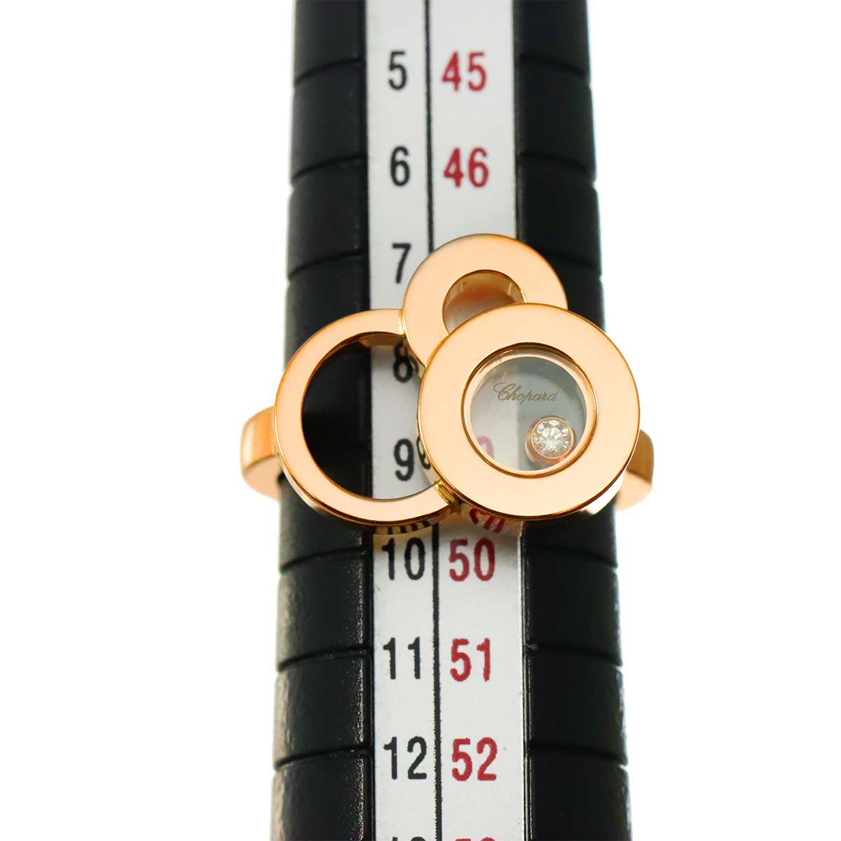 Happy Diamond Bubble Ring 18K PG 750 Size4.75-5(US)