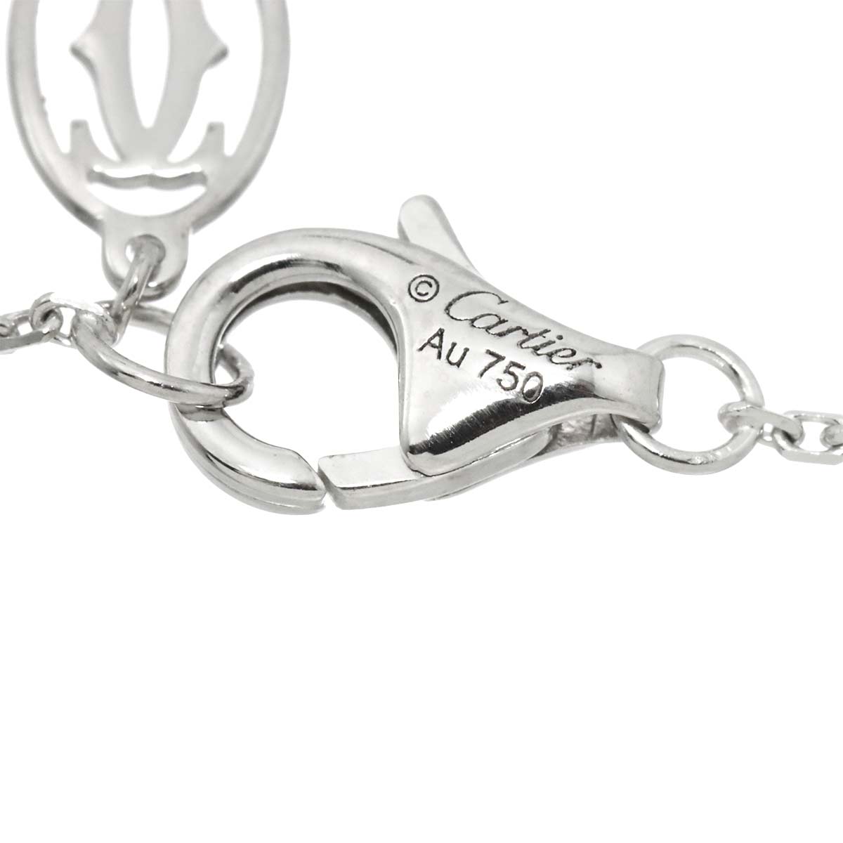 C De Diamond 0.22ct D/VVS1/3EX Necklace 18K WG 750