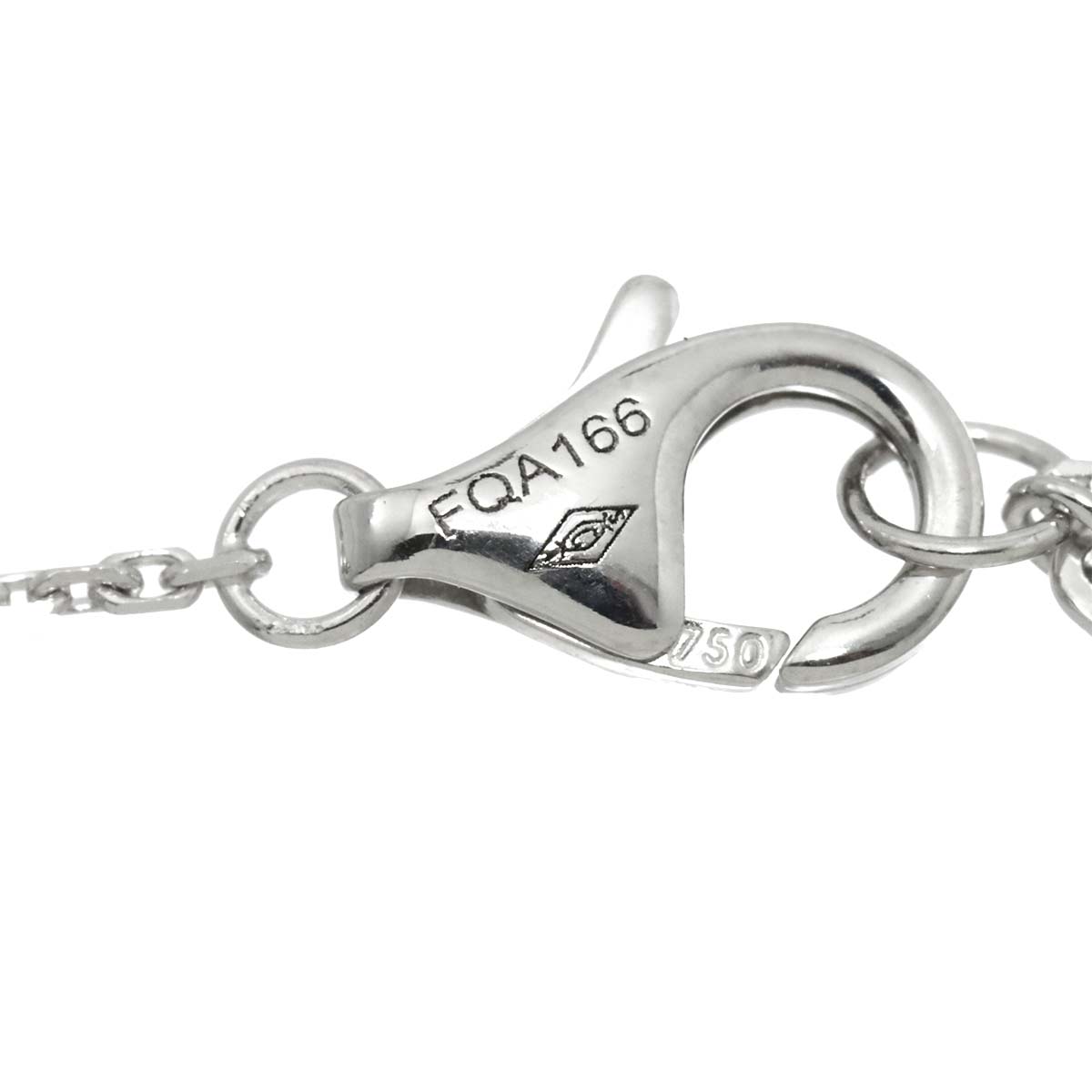 C De Diamond 0.22ct D/VVS1/3EX Necklace 18K WG 750