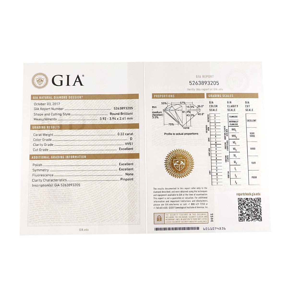 C De Diamond 0.22ct D/VVS1/3EX Necklace 18K WG 750