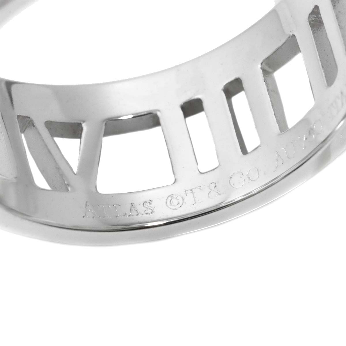 Atlas Diamond Ring 18K White Gold 750 size6.75(US)