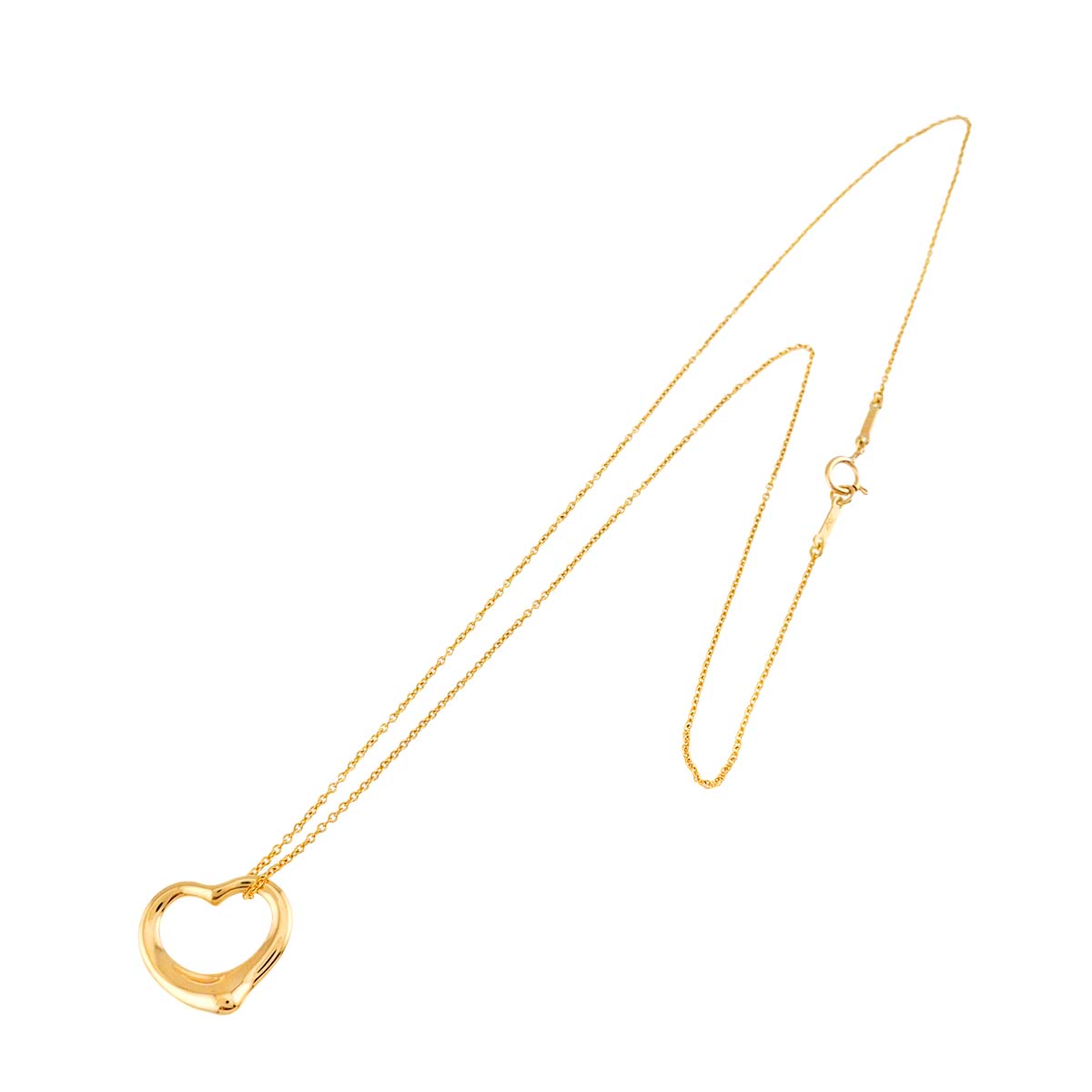 Open Heart Necklace 18K Yellow Gold 750