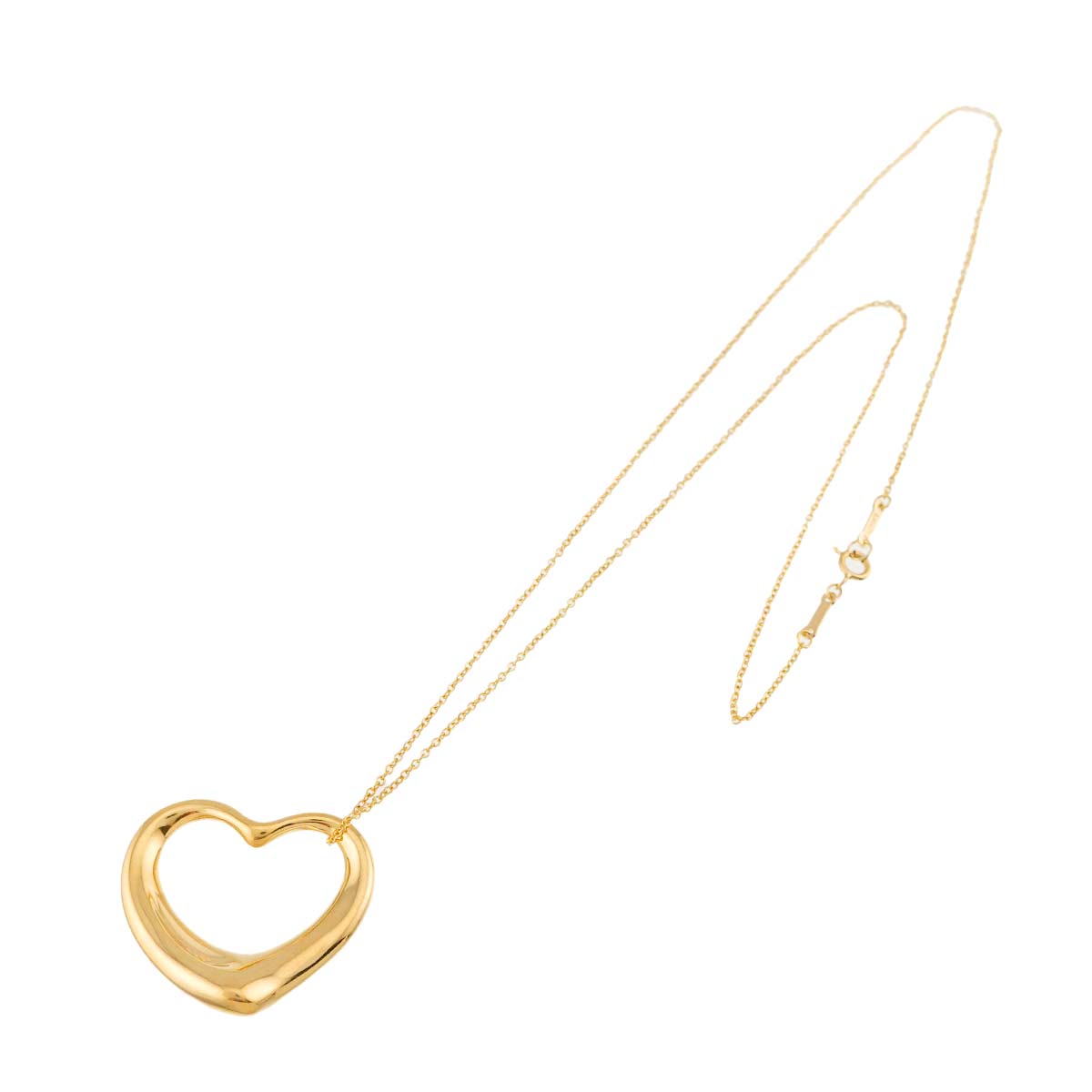 Open Heart Necklace 18K Yellow Gold 750