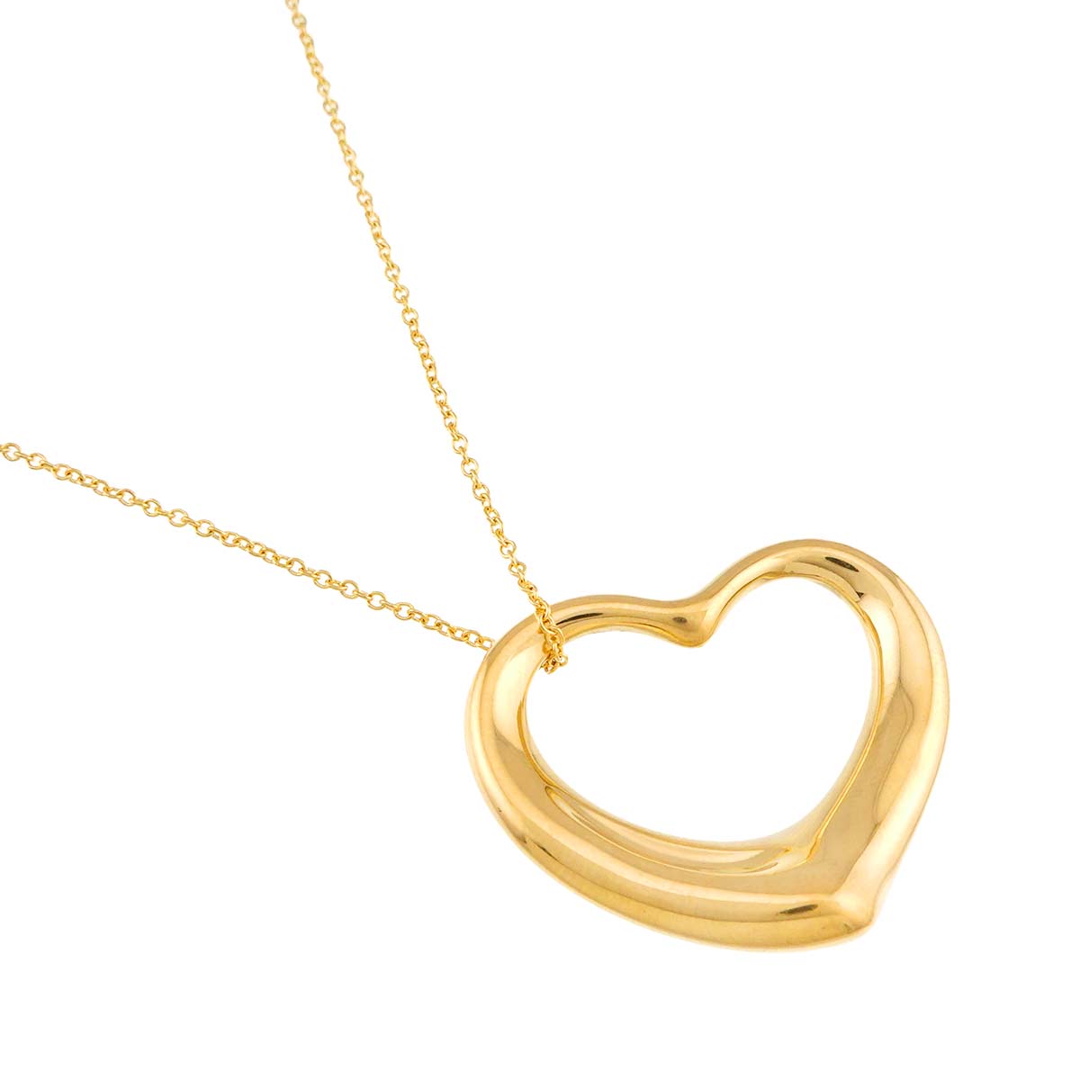 Open Heart Necklace 18K Yellow Gold 750