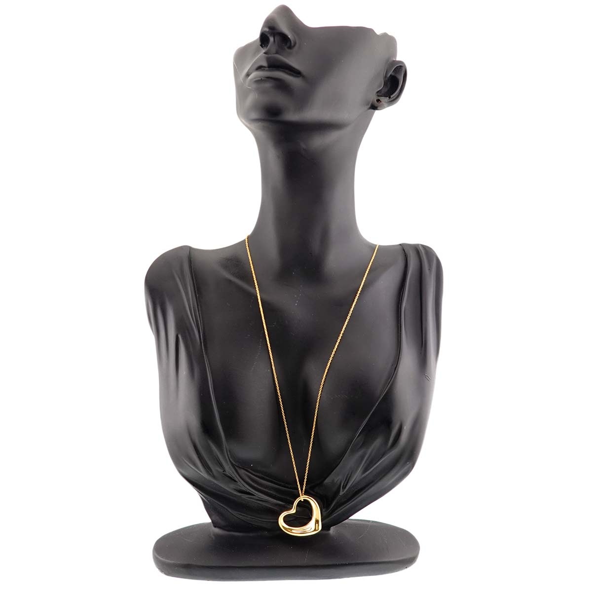 Open Heart Necklace 18K Yellow Gold 750