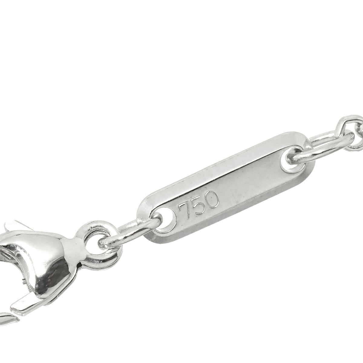 Happy Diamond Heart Necklace 18K White Gold 750