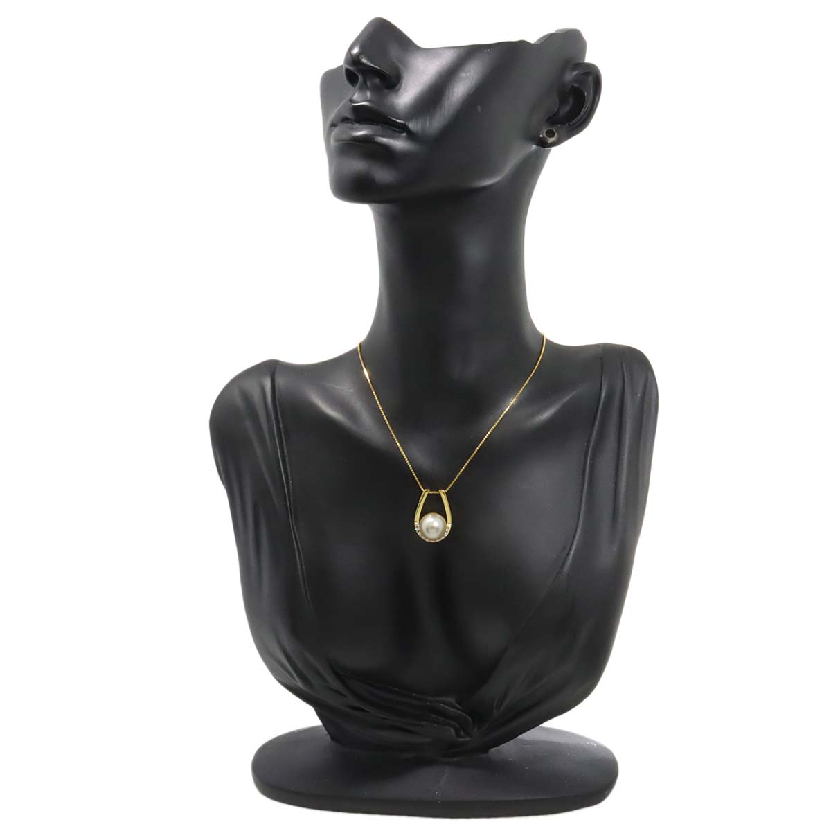 South Sea pearl 10.7mm Diamond 0.10ct Necklace 18K YG 750