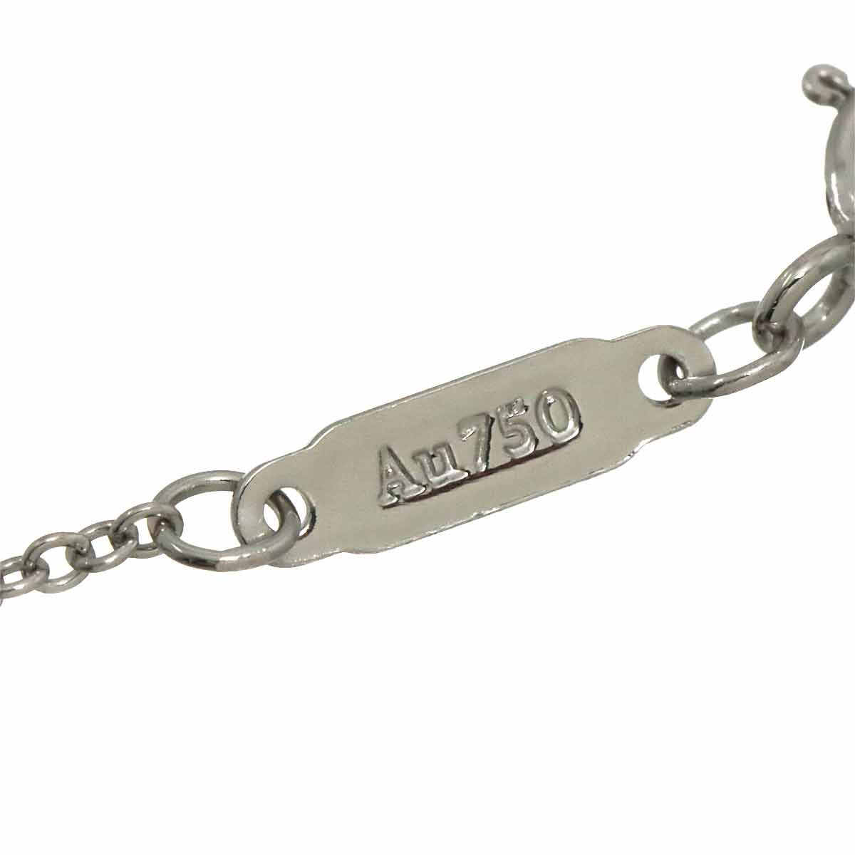 Ampersand Diamond Necklace 18K WG White Gold 750