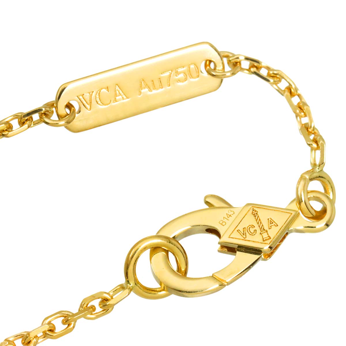 Vintage Alhambra Necklace 18K Yellow Gold 750