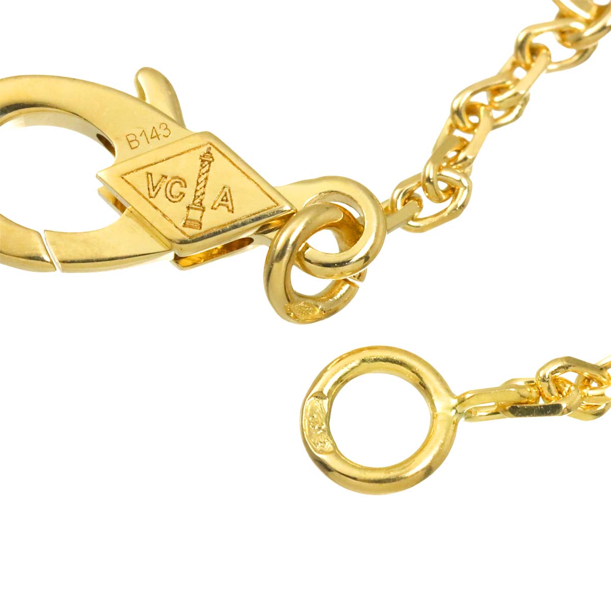 Vintage Alhambra Necklace 18K Yellow Gold 750