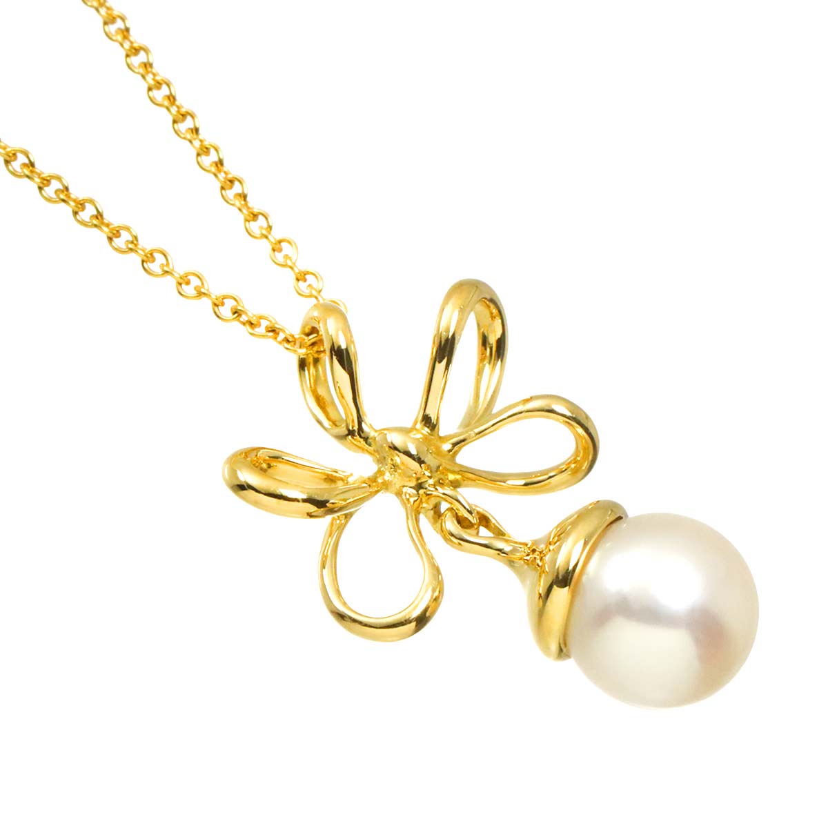 Akoya pearl 7.1mm Necklace 18K YG 750