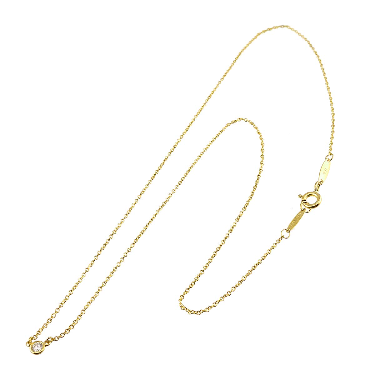 By The Yard Diamond Necklace 18K YG 750