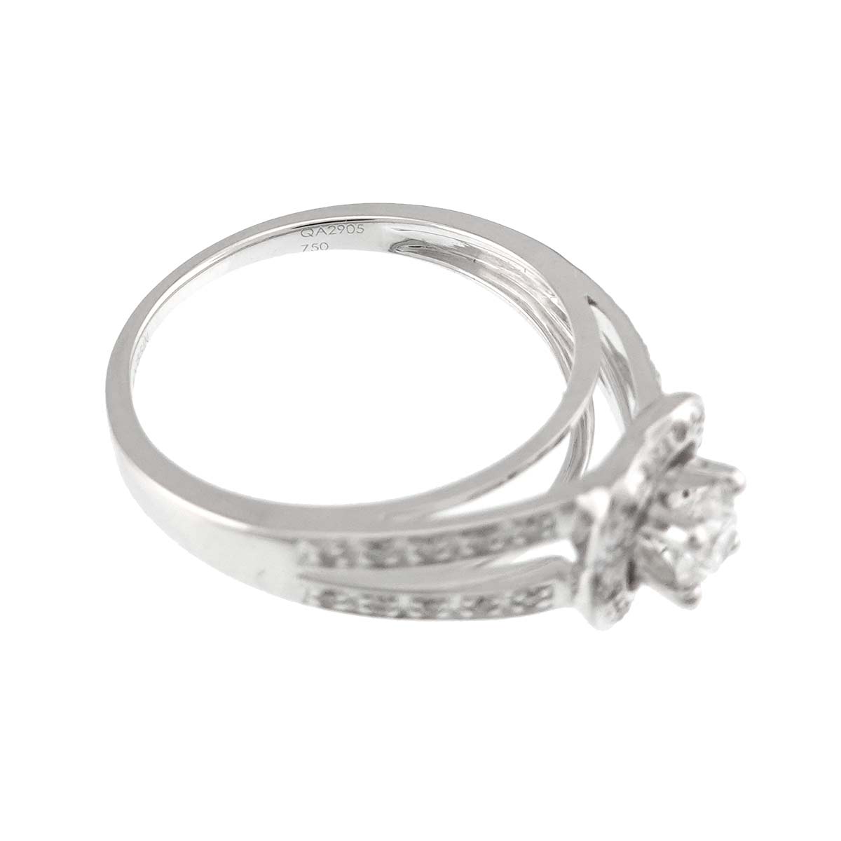 chance of Love Diamond Ring 18K WG 750 size4.5(US)