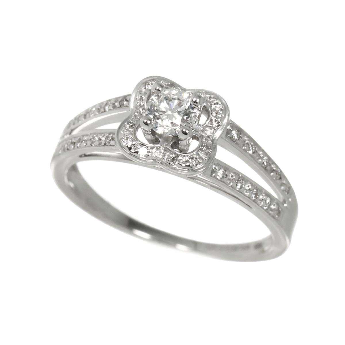 chance of Love Diamond Ring 18K WG 750 size4.5(US)
