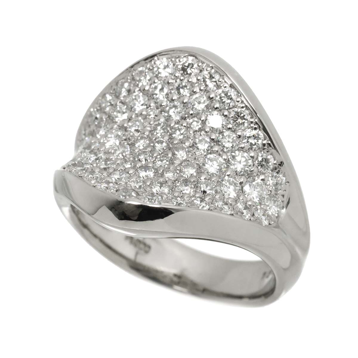 Diamond 1.54ct Ring Pt Platinum size6-6.25(US)
