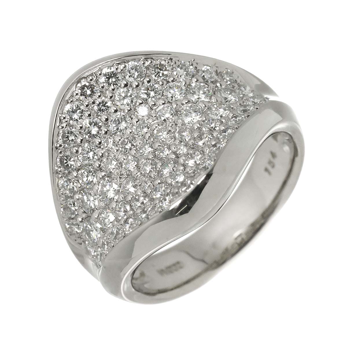 Diamond 1.54ct Ring Pt Platinum size6-6.25(US)