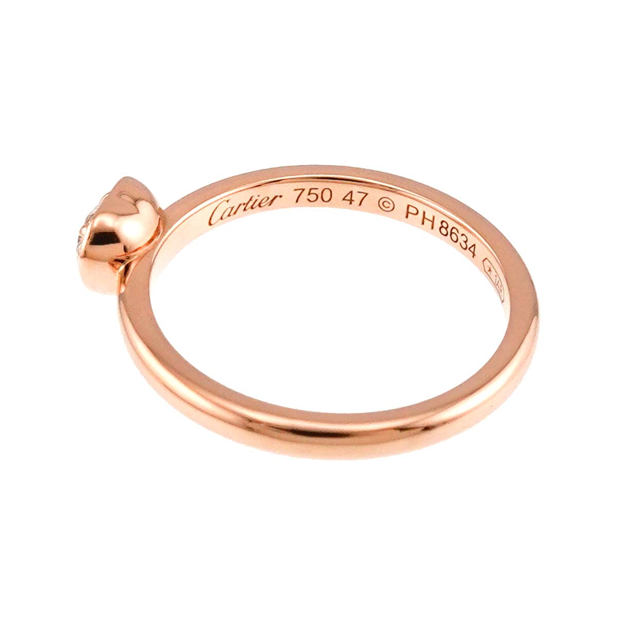 Diamants Legers Diamond Ring 18K PG 750 Size47 4(US)