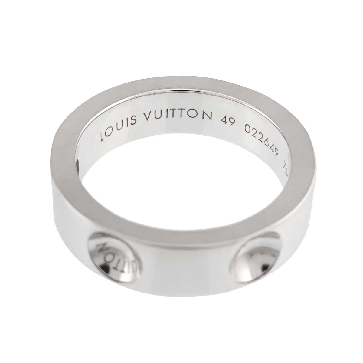 Diamond Ring 18K WG 750 size49 4.75-5(US)