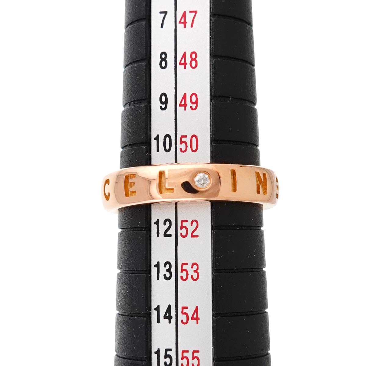 Diamond Ring 18K Pink Gold 750 Size5.5-5.75(US)