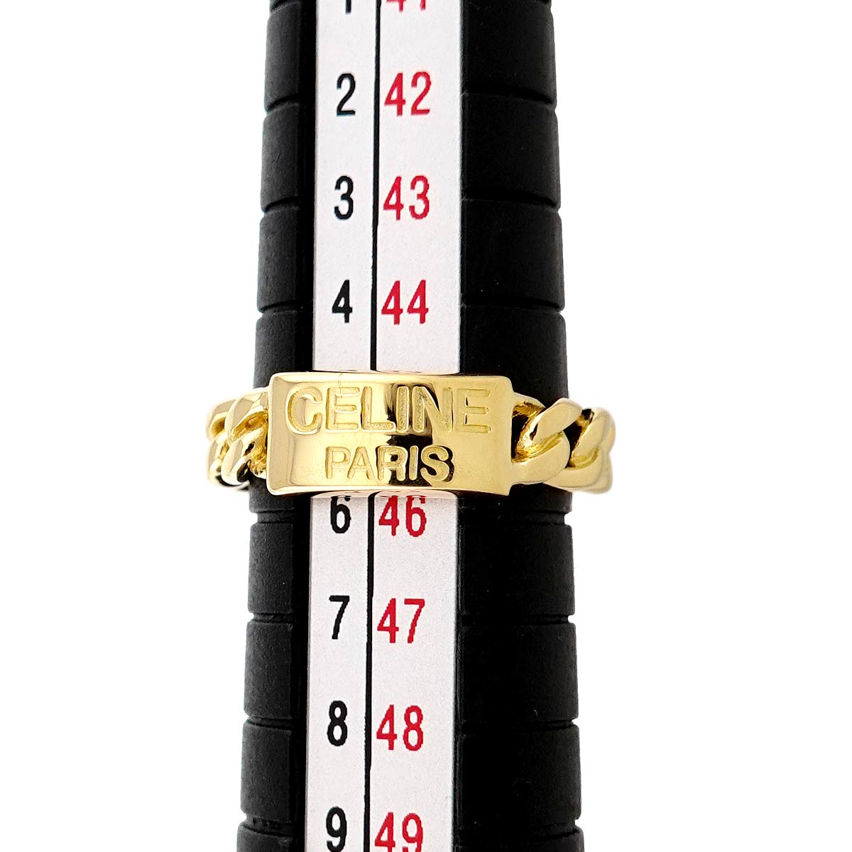 Logo Ring 18K Yellow Gold 750 size3.25-3.75(US)