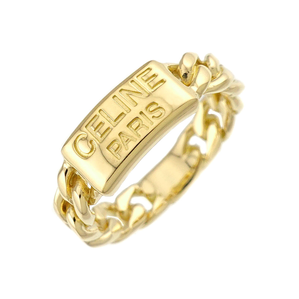 Logo Ring 18K Yellow Gold 750 size3.25-3.75(US)