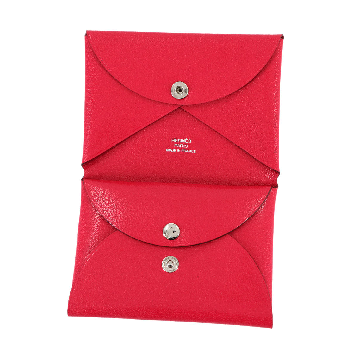 Calvi Duo Card Case Chevre Chamkila Rose Extreme