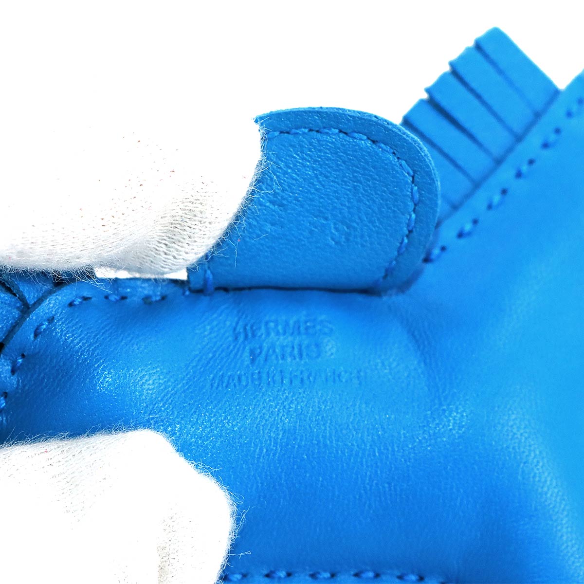 Rodeo PM Bag Charm Agneau Milo Blue zanzibar