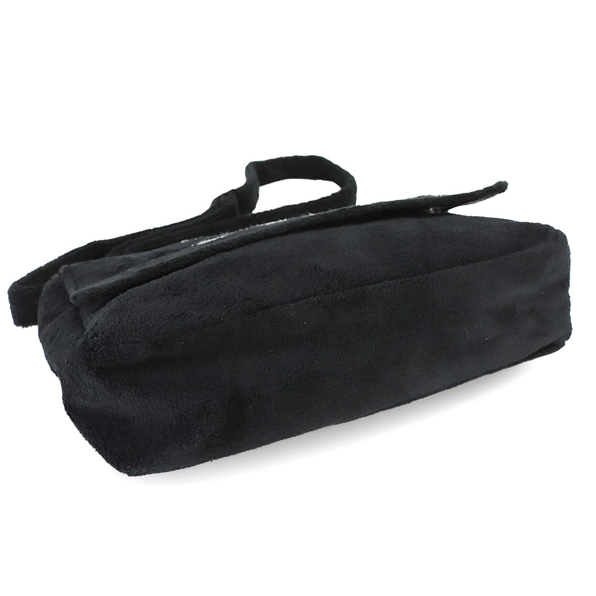 PRECISION Shoulder Bag Pile fabric Black Coco Logos Purse