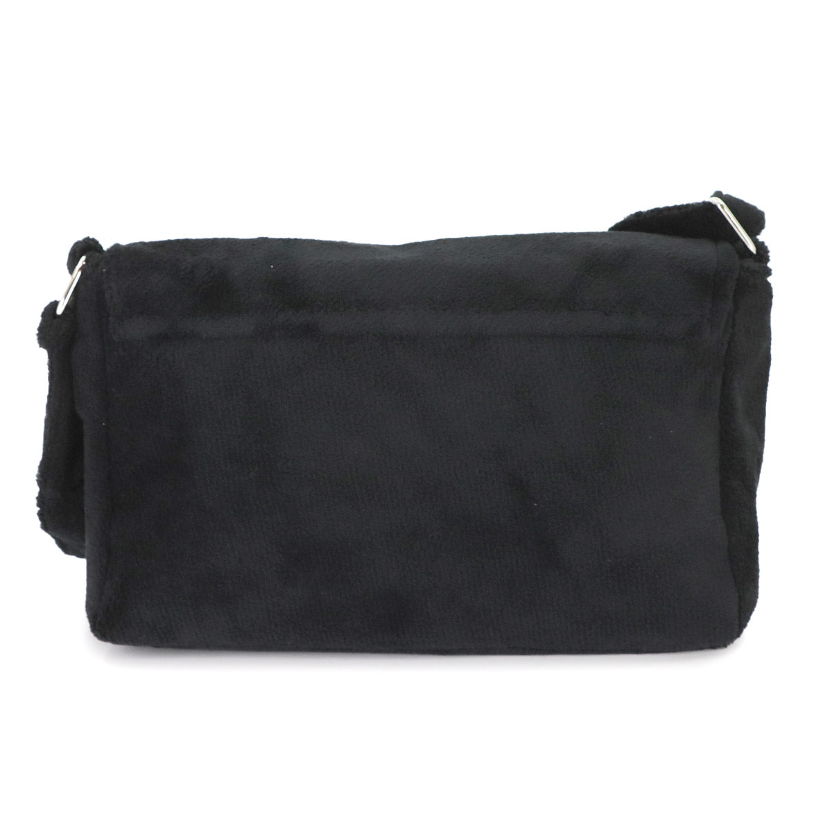 PRECISION Shoulder Bag Pile fabric Black Coco Logos Purse