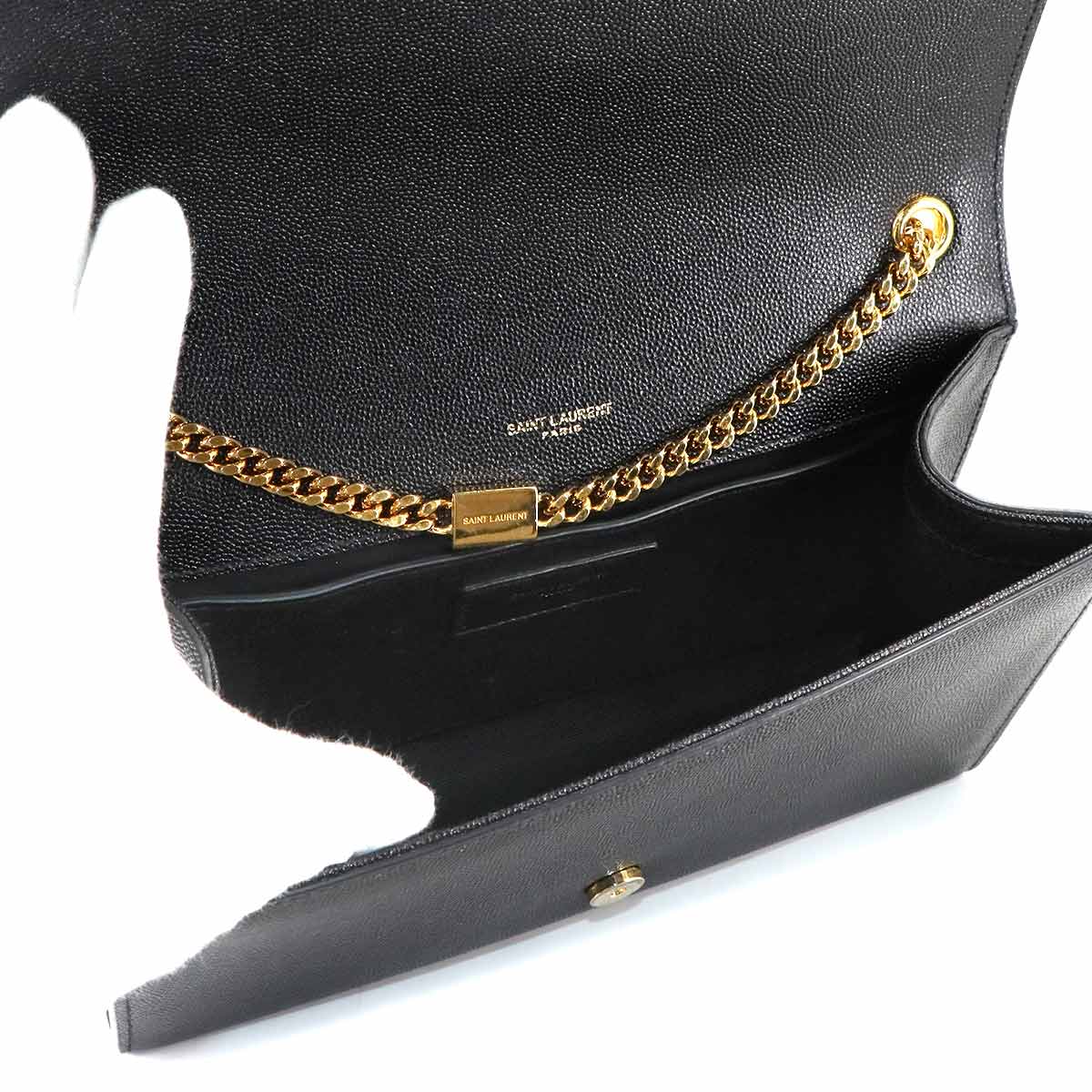 Kate Medium Chain Shoulder Bag Leather Black 364021