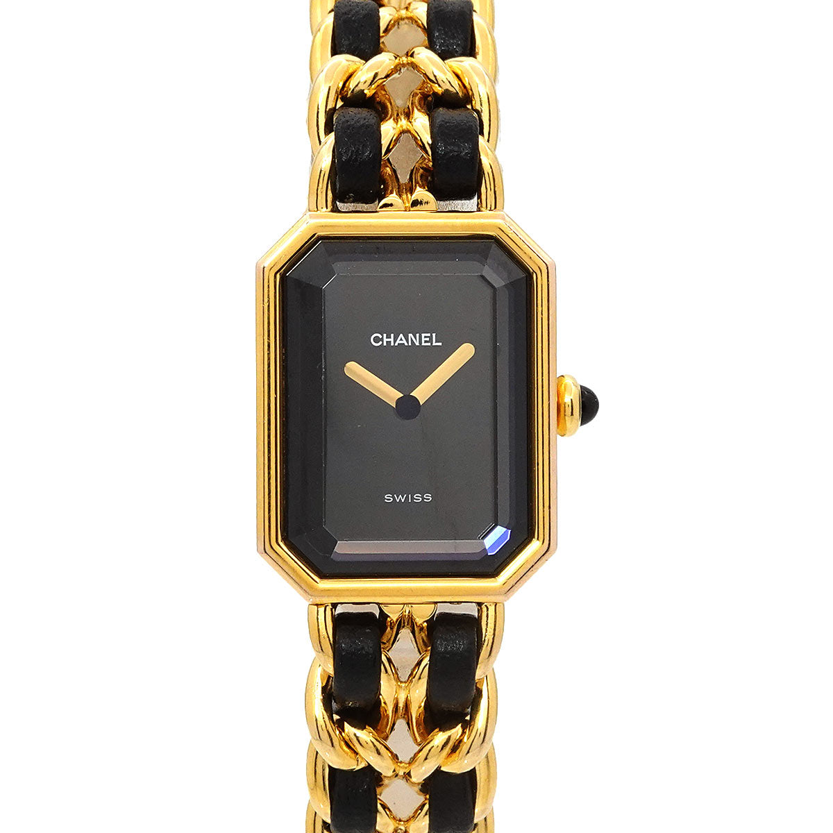 Premiere Size L H0001 Vintage Quartz Black Dial Ladies Watch