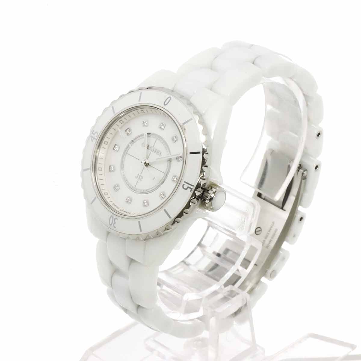 J12 33mm H5704 12P Diamond Ceramic Quartz Ladies Watch