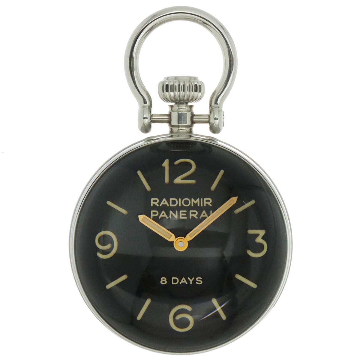 Table Clock PAM00581 Hand Winding Black Dial