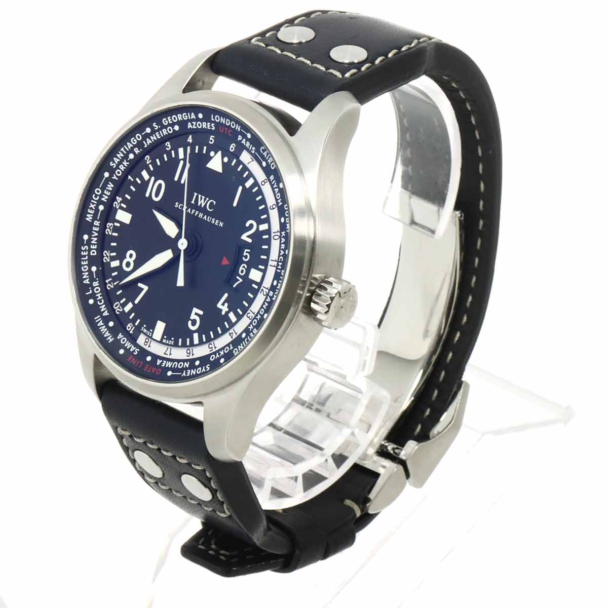 Pilot Watch World Timer IW326201 Automatic Black Dial Mens Watch