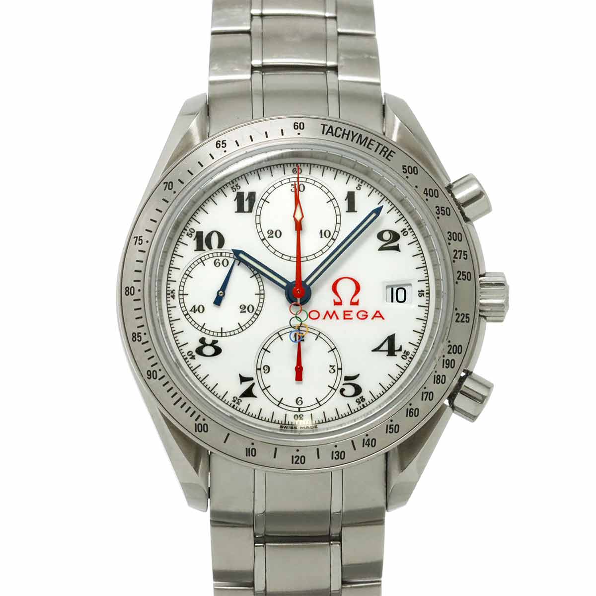Speedmaster 323 10 40 40 04 001 Olympic White Dial Mens
