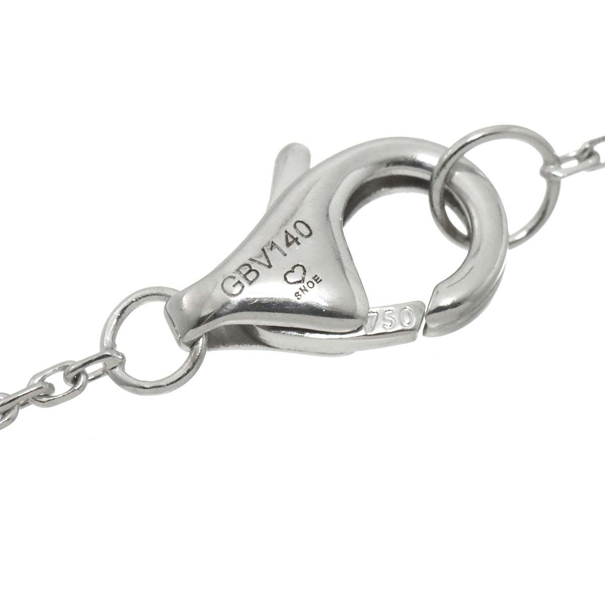 Trinity Diamond Necklace 18K WG 750 Ceramic