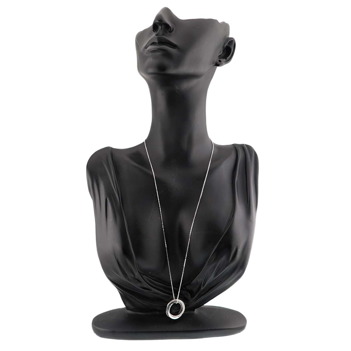 Trinity Diamond Necklace 18K WG 750 Ceramic